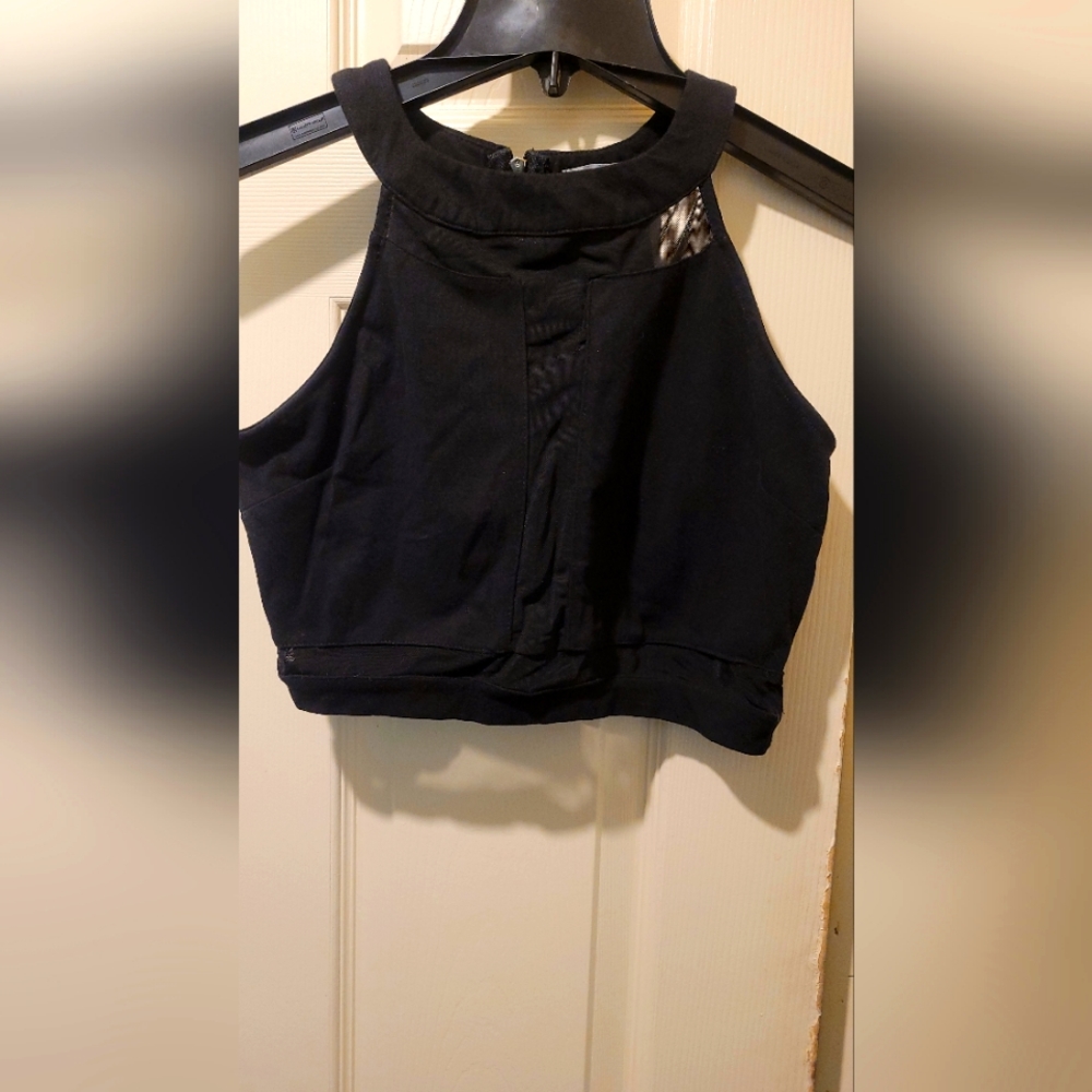Black Crop top, Charlotte Russe, M